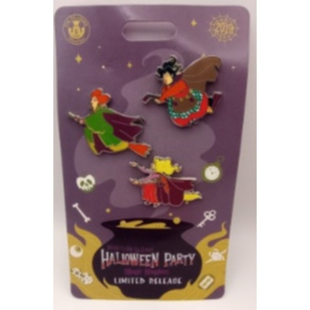 Disney Hocus Pocus Sanderson Sisters 2019 MNSSHP Limited Release Pin Set